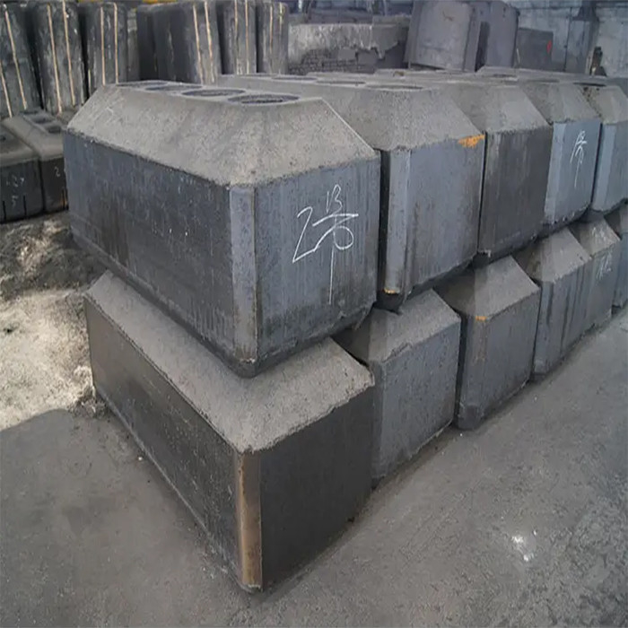 1.6-1.8 G/cm3 Densitas blok karbon anoda dengan bentuk persegi dan kandungan abu 0,3-0,5%