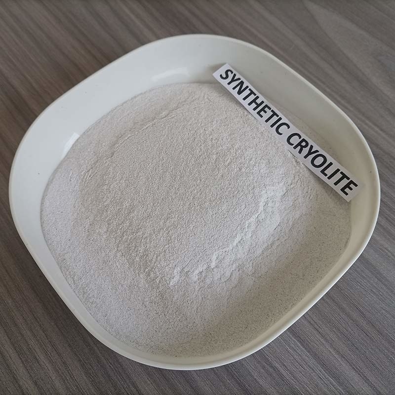 CAS 15096-52-3 Filler Aktif Natrium Cryolite 200 Mesh Cryolite Sintetis Untuk Industri Aluminium