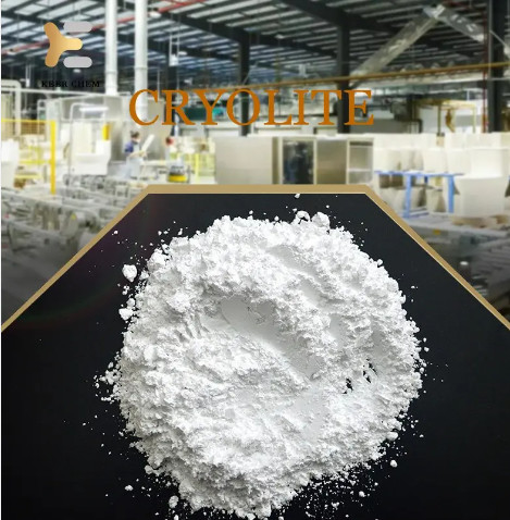 Reagent Grade Synthetic Cryolite 99% Na3AIF6 Untuk Agen Penghapusan Slag Digunakan Sebagai Flux Untuk Elektrolisis Aluminium