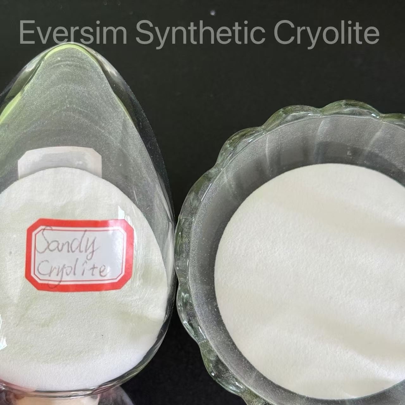 Produk kimia berkualitas tinggi White Sandy CH-1/CM-1 Cryolite sintetis Na3AlF6 untuk industri keramik