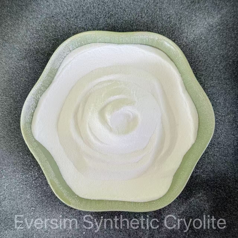 CAS15096-52-3 Kemurnian Tinggi 99,2% Cryolite Sintetis Berpasir Putih untuk Industri Aluminium